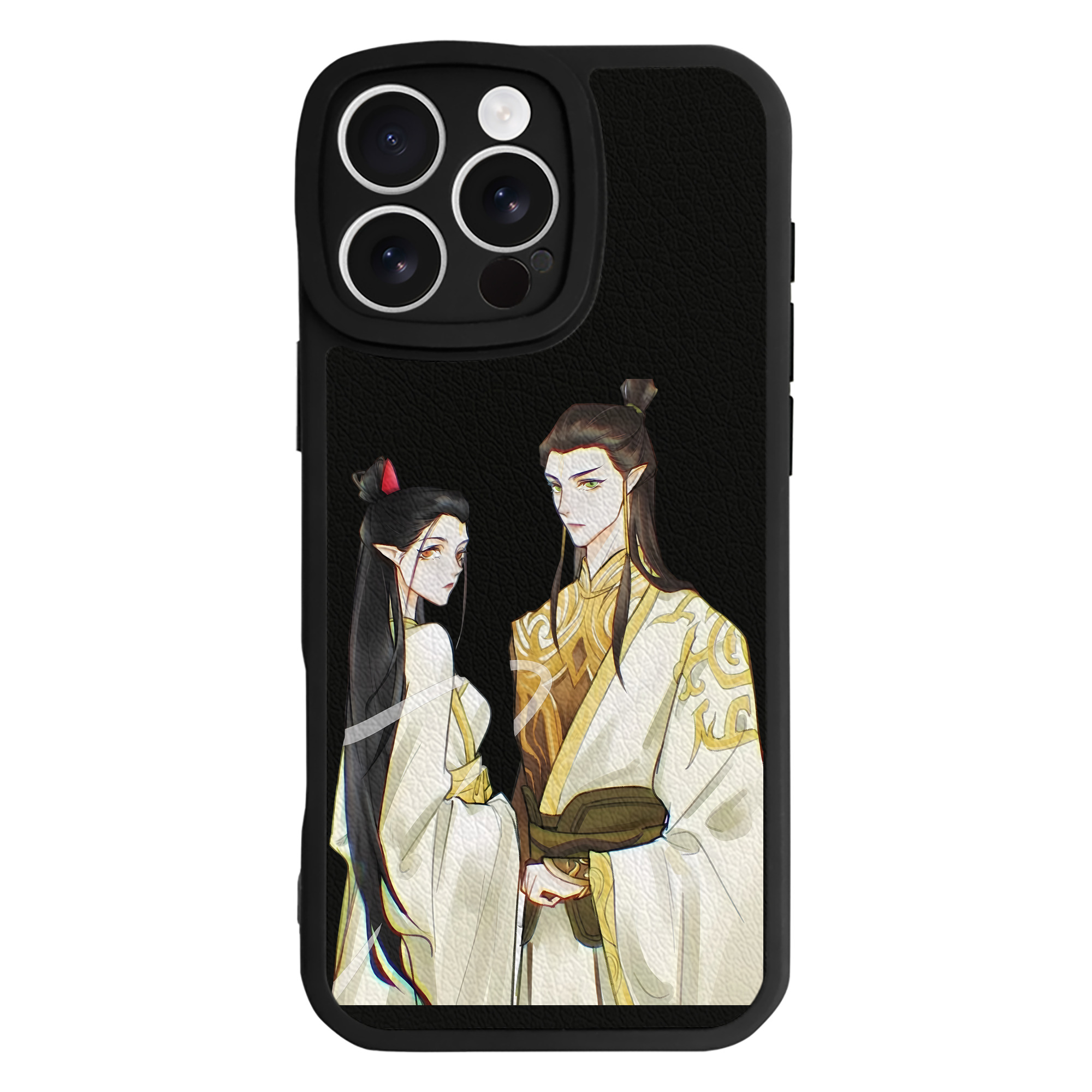 （画像用） Ne Zha 2 ナタ 魔童の大暴れ 【iPhone 16シリーズ対応】シリコンスマホケース（レザー調） 材質：シリコン